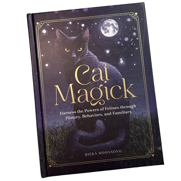 Cat Magick by Rieka Moonsong | Hardcover | Metaphysical Feline Spirituality Book - Picture 1 of 4